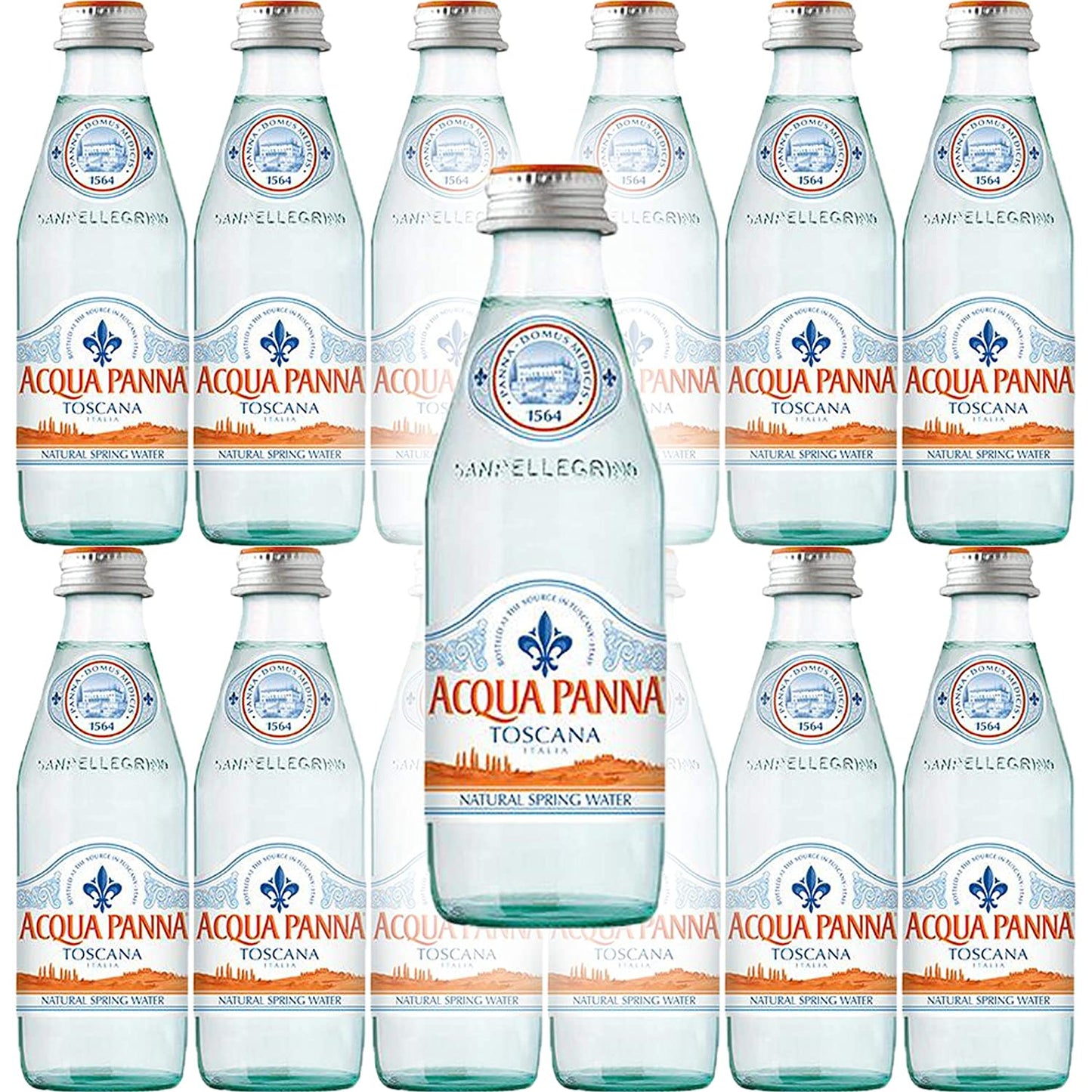 Acqua Panna Spring Water, 8.8Oz Glass Bottle (Pack of 12, Total of 105.6 Oz)