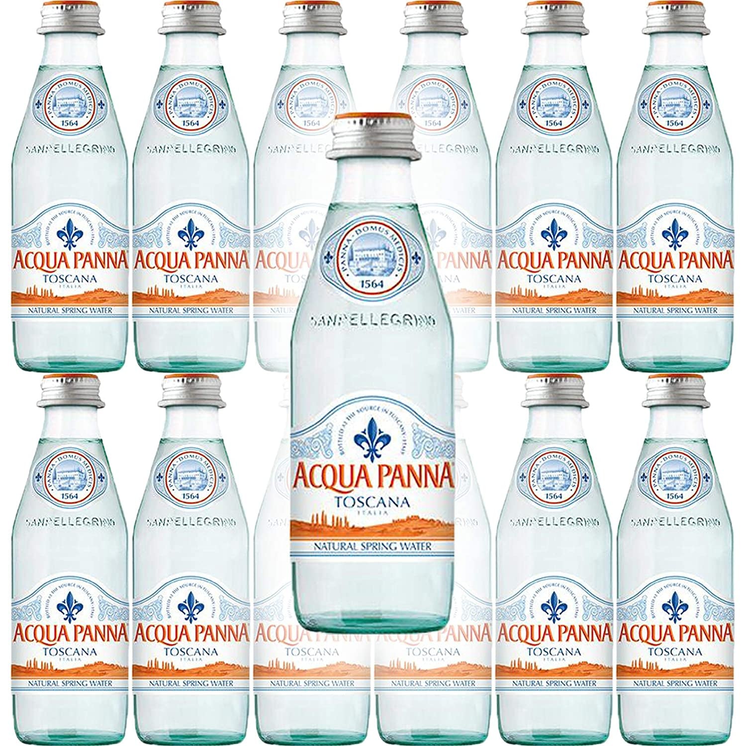 Acqua Panna Spring Water, 8.8Oz Glass Bottle (Pack of 12, Total of 105.6 Oz)