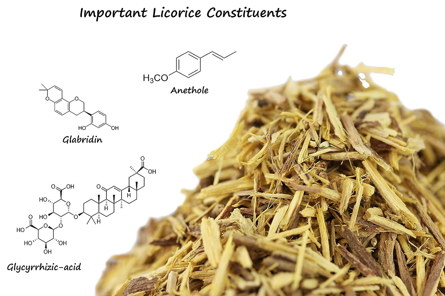 Licorice Root Tea 1LB (16Oz) 100% CERTIFIED Organic Licorice Root Cut and Sifted (Glycyrrhiza Glabra), in 1 Lbs. Bulk Resealable Kraft BPA Free Bags from U.S. Wellness Naturals