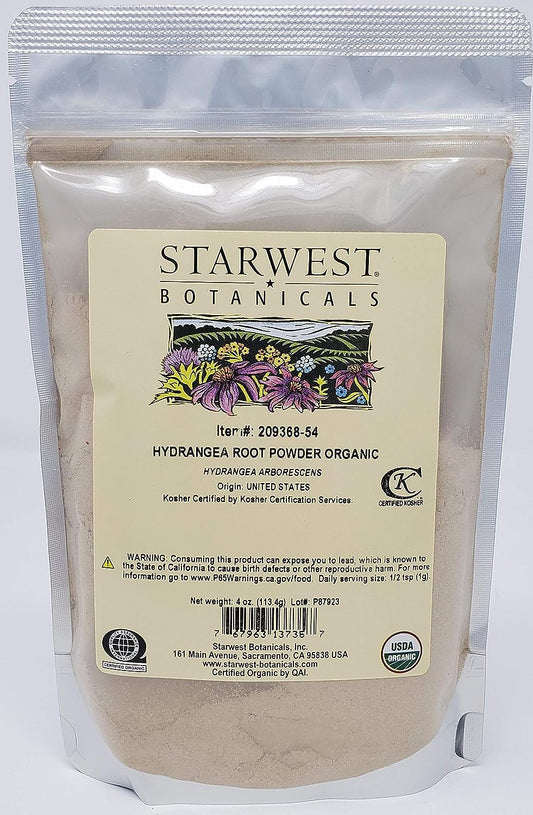 HYDRANGEA ROOT POWDER ORG 4OZ