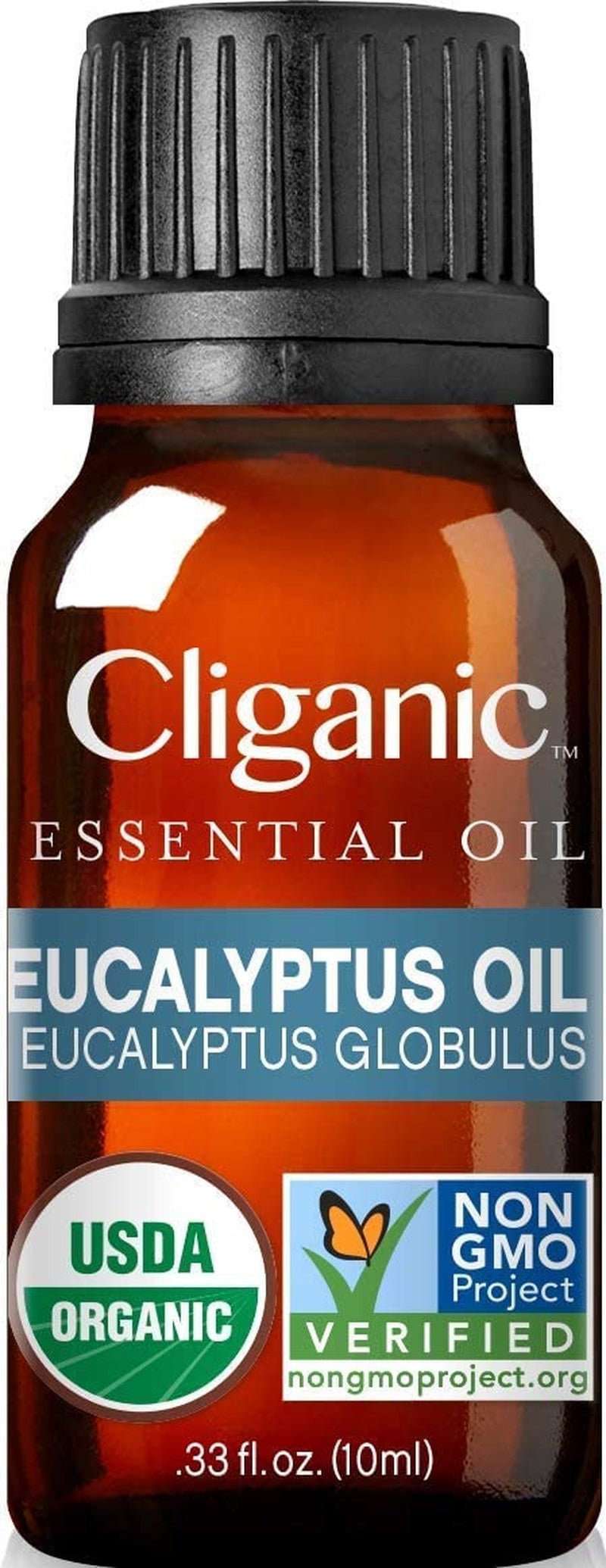 USDA Organic Eucalyptus Essential Oil, 100% Pure | Natural Aromatherapy Oil for Diffuser Steam Distilled | Non-Gmo Verified