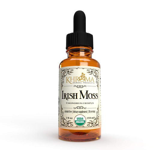 Organic Irish Moss - 2 Oz in Glass Bottle -  - Organic Sea Moss