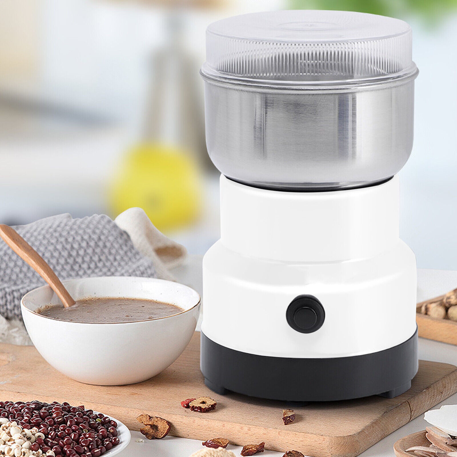 200W Electric Coffee Bean Grinder Nut Seed Herb Grind Spice Crusher Mill Blender