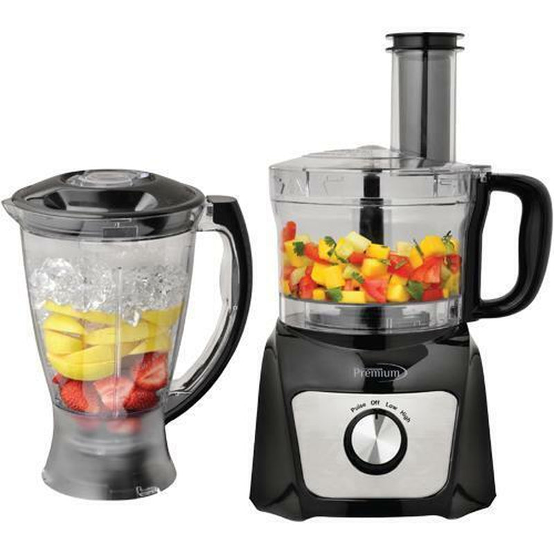 Premium - Combo Food Processor 64 Oz + Blender 50 Oz with Multi-Function 500W