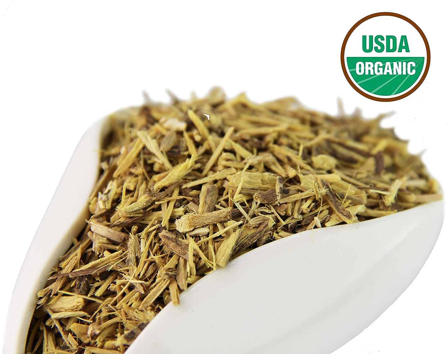 Licorice Root Tea 1LB (16Oz) 100% CERTIFIED Organic Licorice Root Cut and Sifted (Glycyrrhiza Glabra), in 1 Lbs. Bulk Resealable Kraft BPA Free Bags from U.S. Wellness Naturals