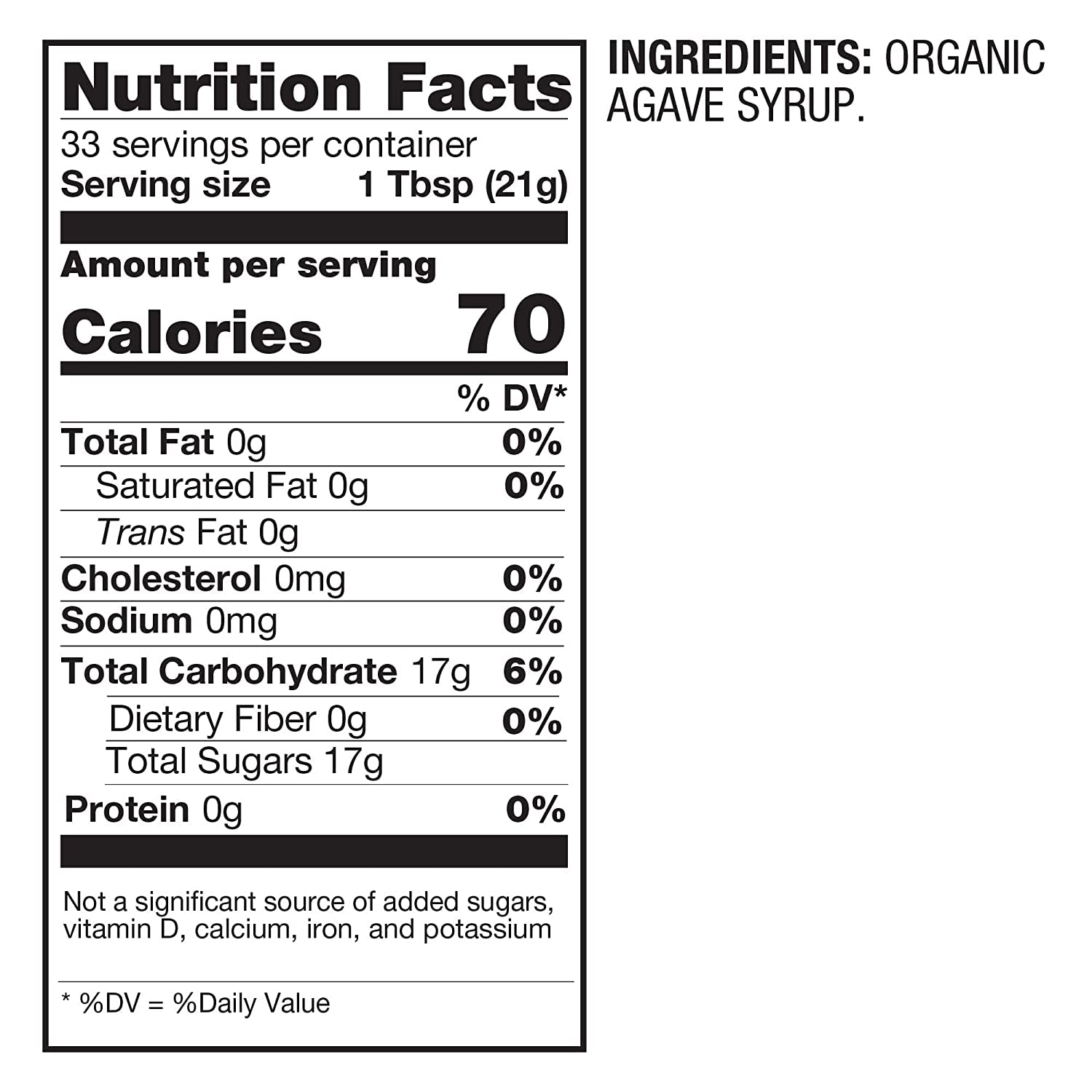 Betterbody Foods Organic Blue Agave, Natural Low Glycemic Sweetener, 25 Oz