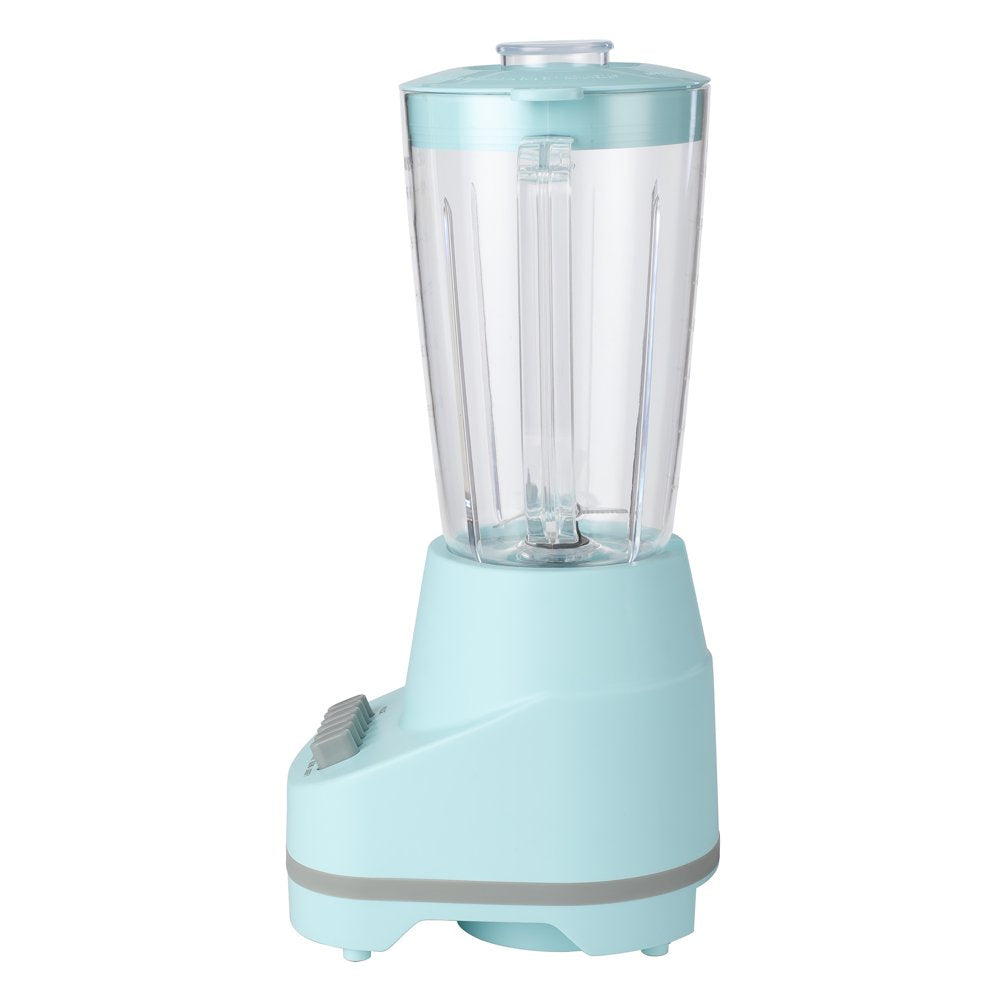 Mainstays 6 Speed Blender with 48 Ounce Jar,1.5L Jar,Aqua Sparkle