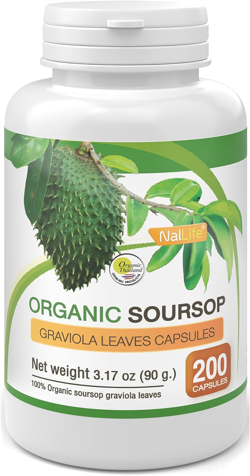 Organic Soursop Graviola Leaves 200 Capsules