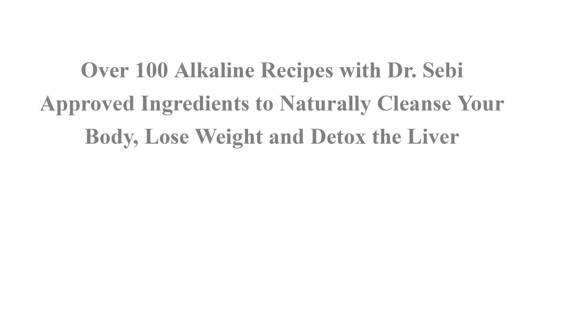 Dr Sebi Diet 6 Books in 1, How to Detox Your Body, Alkaline Diet, Natural Cancer Cures, Natural Treatments, Herbal Remedies, Breast Cancer